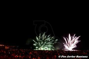 Los fuegos de Melenara 2018 (Foto Francisco Santana Ravelo)